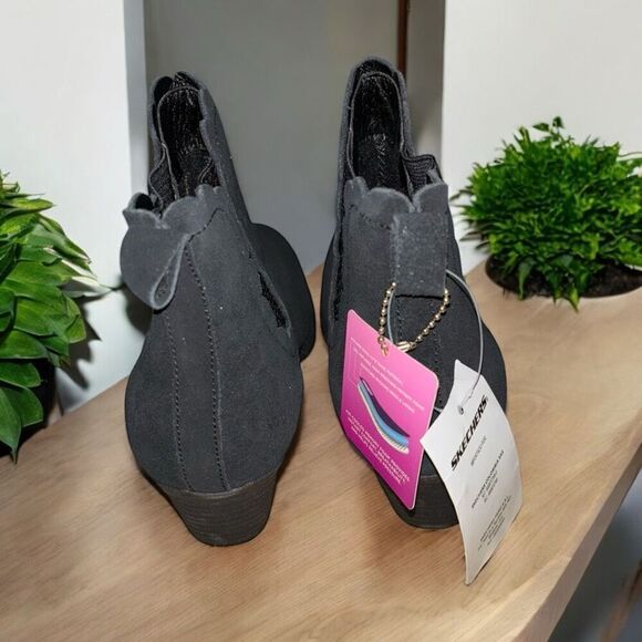 Skechers Lasso Diver Black Womens Size 7 Memory Foam Ankle Bootie NEW - Picture 3 of 6